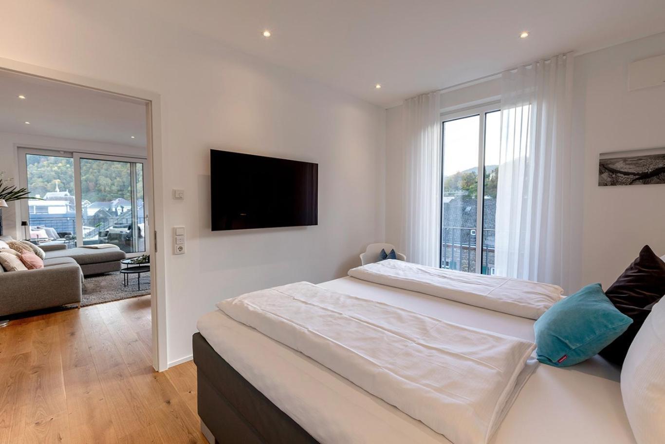 Neu Moselroyal Luxus 2-4 Pers Design Klima Apartment Traben-Trarbach Luaran gambar